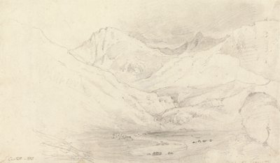 Údolí Nant Ffrancon, Caernarvonshire od Joshua Cristall