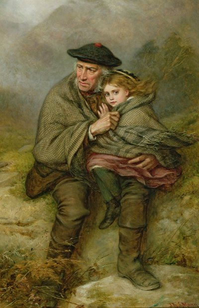 The Cauld Blast, 1876 od Joshua Hargrave Sams Mann
