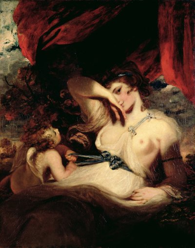 Amor rozepíná Venušin pás od Joshua Reynolds