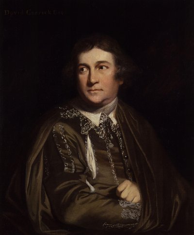 David Garrick jako Kitely ve hře "Každý s humorem sobě vlastním od Joshua Reynolds