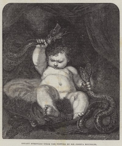 Nemluvně Herkules od Joshua Reynolds