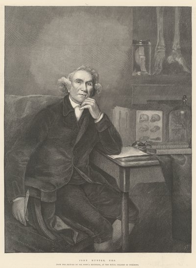John Hunter, FRS od Joshua Reynolds