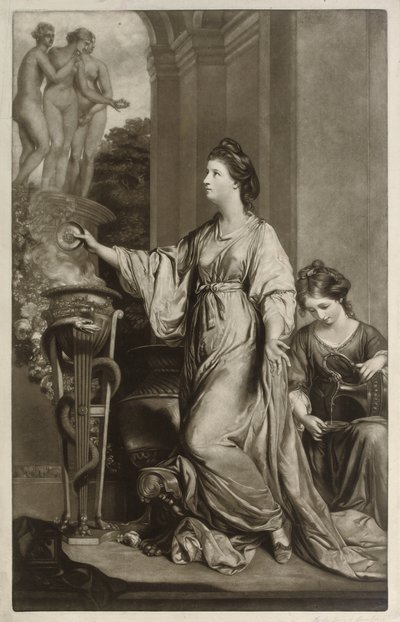 Lady Sarah Bunbury, od Joshua Reynolds
