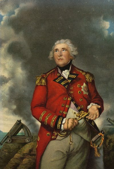 Lord Heathfield s klíčem od pevnosti Gibraltar v ruce od Joshua Reynolds