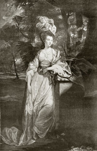 Mary Isabella Somerset, vévodkyně z Rutlandu, vyryla Valentine Green, z „The Print-Collector