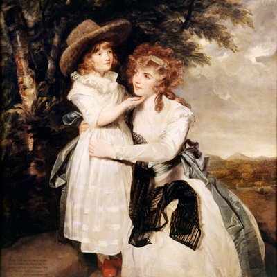 Slečna Cocksová a její neteř od Joshua Reynolds