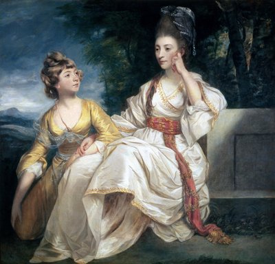 Paní Thraleová a její dcera Hester (Queeney) 1777-78 od Joshua Reynolds
