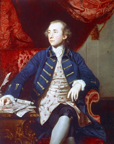 Portrét Warrena Hastingse (1732 - 1818). Obraz od Joshuy Reynoldse. 1766 - 1768. Londýn, National Portrait Gallery. od Joshua Reynolds