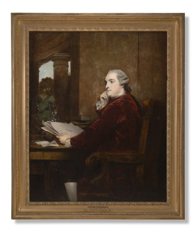 Portrét Williama Henryho Cavendishe Bentincka, 3. vévody z Portlandu u svého stolu, 1771 od Joshua Reynolds
