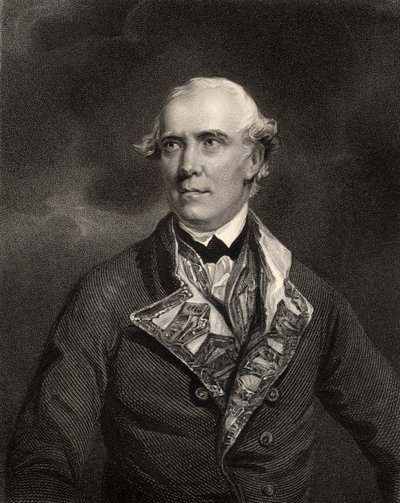 Kontraadmirál Samuel Barrington, vyryto H.T. Ryall, z 