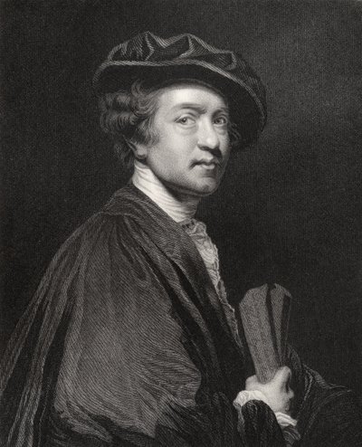 Sir Joshua Reynolds, vyrytý J. Cochranem, z 