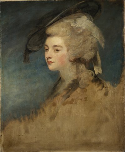 Studie Georgiany Spencer (olej na plátně) od Joshua Reynolds