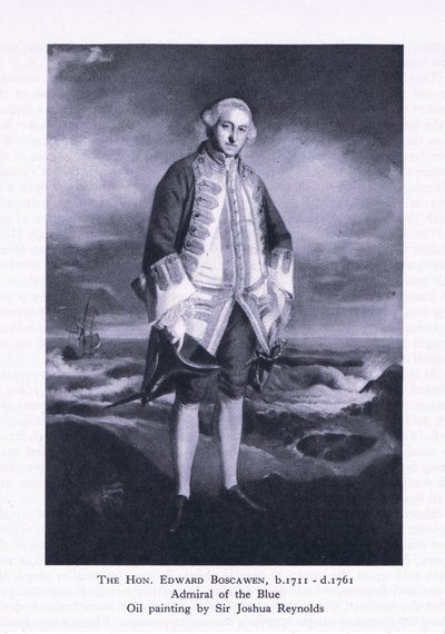 Hon Edward Boscawen, z British Adventure vydané Collinsem, 1947 od Joshua Reynolds