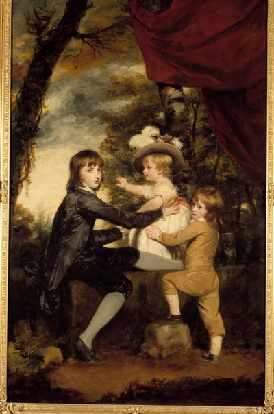 Jehněčí děti. Obraz Joshuy Reynoldse (1723-1792). 18. století. Soukromá sbírka od Joshua Reynolds