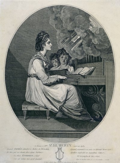 Hudba Mademoiselle S. Huberty inspirovaná Apollem od Joshua Reynolds