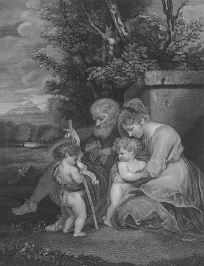 Svatá rodina, sv. Matouš 2, verš 13-15 od Joshua after Reynolds