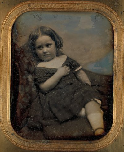 Augusta Hawes ve věku čtyř let, 50. léta 19. století. Tvůrci: Josiah Johnson Hawes, Albert Sands Southworth. od Josiah Johnson Hawes, Albert Sands Southworth