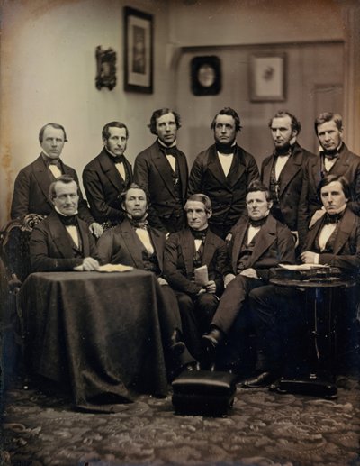 Boston Lawyers or Clergymen, ca. 1850. Tvůrci: Josiah Johnson Hawes, Albert Sands Southworth. od Josiah Johnson Hawes, Albert Sands Southworth