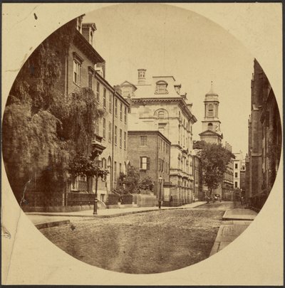 Ulice Chauncy Street od náměstí Exeter Place od Josiah Johnson Hawes
