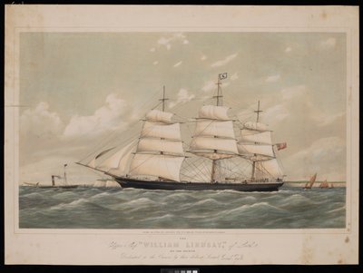 Clipper Ship Wiliam Lindsay of Leith 970 ton registr..., 27. února 1868, od Josiah Taylor