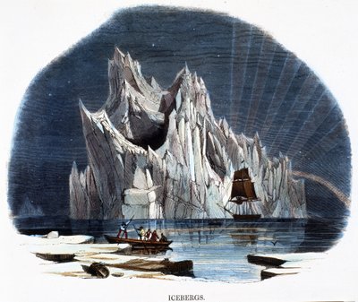 Ledovce, z Fenomény přírody, 1849 od Josiah Wood Whymper