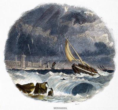 Monzuny, z Fenomény přírody, 1849 od Josiah Wood Whymper