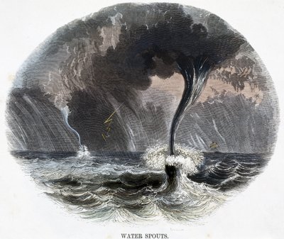 Vodní chrliče, z Fenomény přírody, 1849 od Josiah Wood Whymper