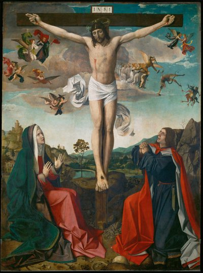 Kalvarienberg (Detail) von Josse (fl.1493-1508) Lieferinxe