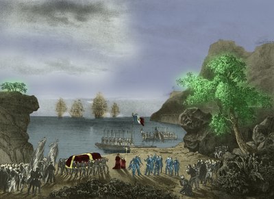 Napoleonova rakev opouští Svatou Helenu od Josse Photo