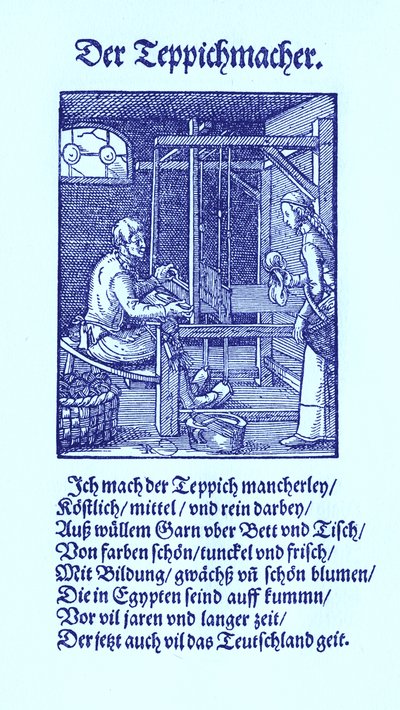 Výrobce koberců od Jost Amman