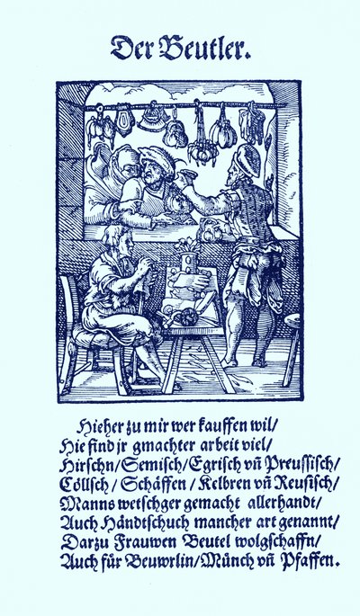 Výrobce kožených tašek od Jost Amman