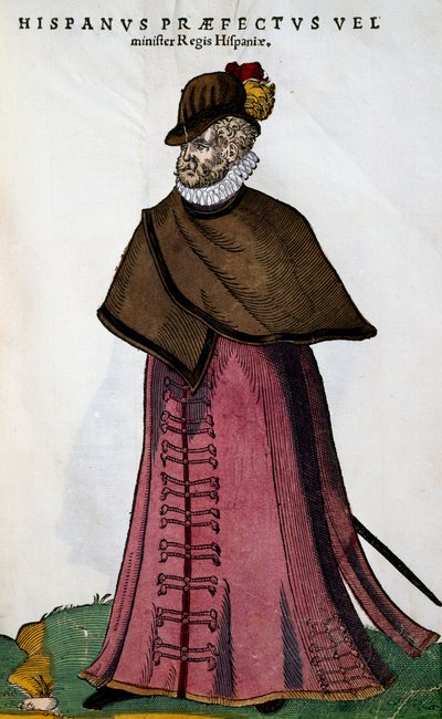 Ministrův kostým ze španělského královského domu, rytina od Josta Ammana (1539-1591) od Jost Amman