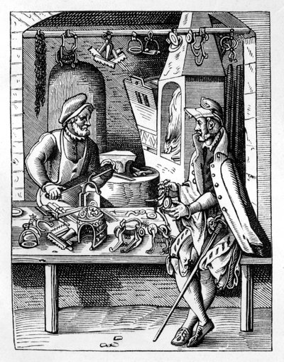 Výrobce ostruh, c1559-1591 od Jost Amman