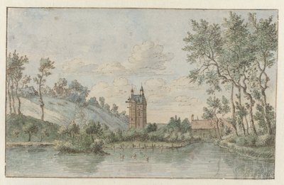 Krajina s Huis Kluys, nedaleko Bruselu od Josua de Grave (attributed to)