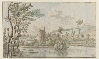 Krajina s Huis Kluys, nedaleko Bruselu od Josua de Grave (attributed to)