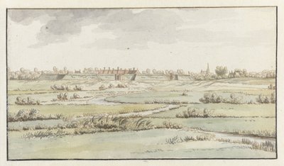 Pohled na pevnost Saint-Michiel nedaleko ’s-Hertogenbosch od Josua de Grave (attributed to)