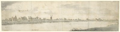 Pohled na Kasteel Ooij, poblíž Nijmegen, Severní Brabantsko od Josua de Grave