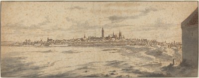 Pohled na Mons, Belgie od Josua de Grave