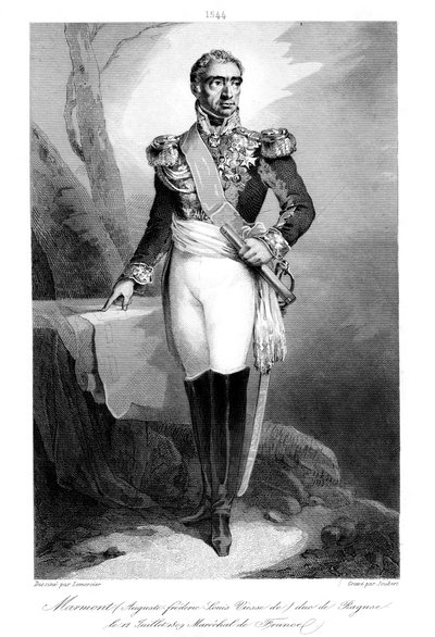 Auguste Frederic Louis Viesse de Marmont 1774-852, vévoda z Ragusy a maršál Francie, 1839. od Joubert