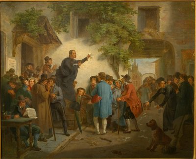 V hostinci - Volby v Gentu v roce 1830 od Jozef Geirnaert