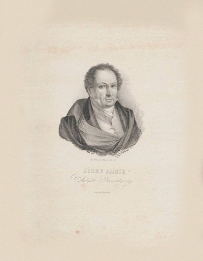 Portrét skladatele Józefa Damse 1789-1852, 1840. od Jozef Hilary Glowacki