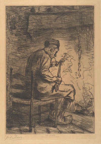 Kuřák od Jozef Israëls