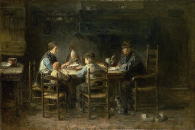 Rolnická rodina u stolu od Jozef Israëls