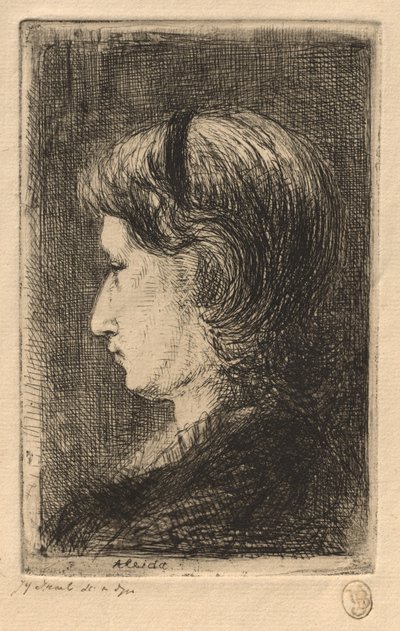Portrét paní Izrael, 1875. od Jozef Israëls