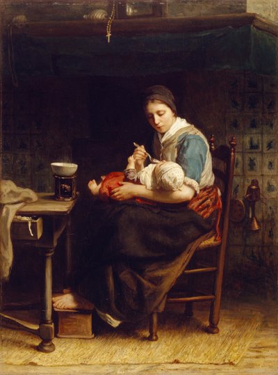 The Cottage Madonna, c.1867 od Jozef Israëls