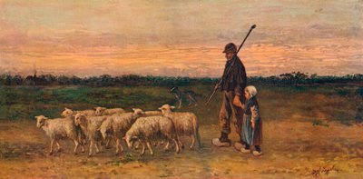 Návrat stáda, c1899 od Jozef Israëls