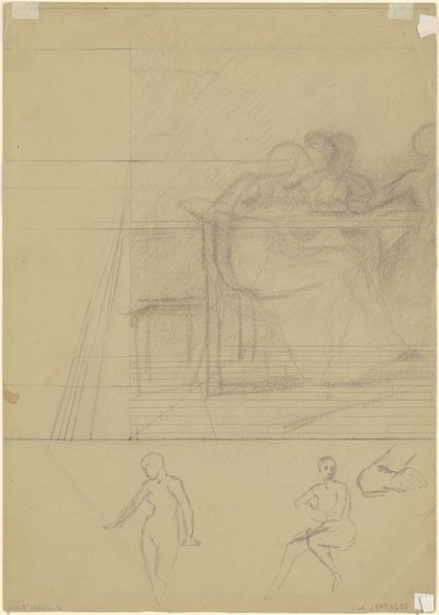 Studie obrázků [verso] od Jr. Enoch Wood Perry