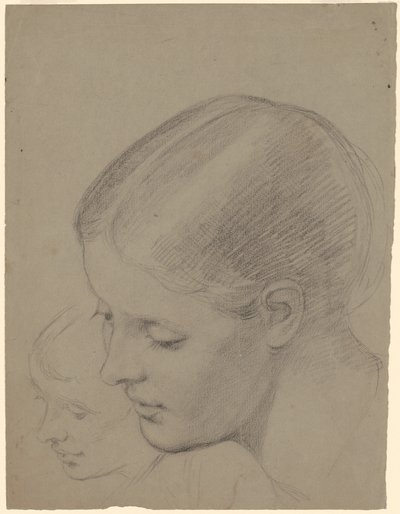Studie ženské hlavy [recto] od Jr. Enoch Wood Perry