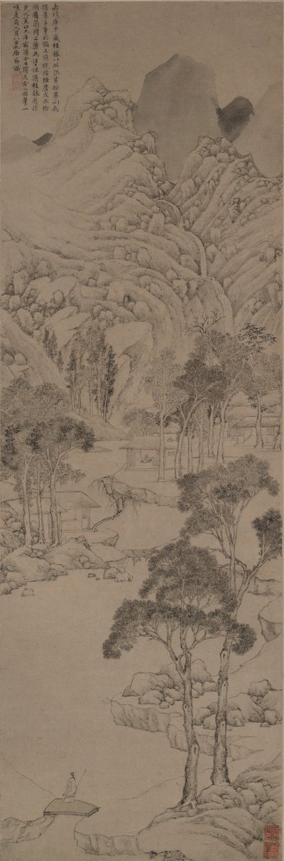Krajina ve stylu Wen Zhengming od Ju Jie