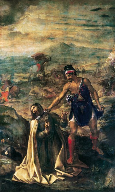Dekolace svatého Jakuba Velikého od Juan (1526 1579) Fernandez Navarette